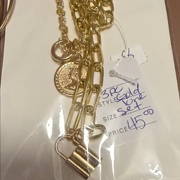 INC Hoop Earrings & Necklace - Picture 4 of 4